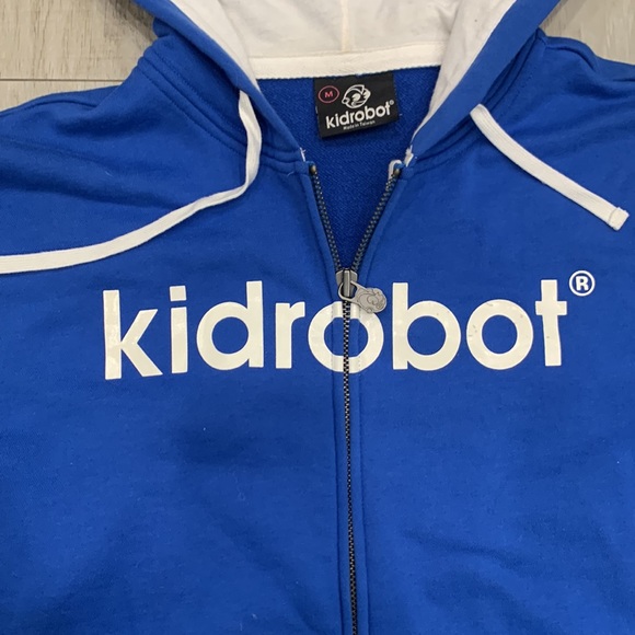 Kidrobot Blue Zipper Hoodie - Picture 5 of 11
